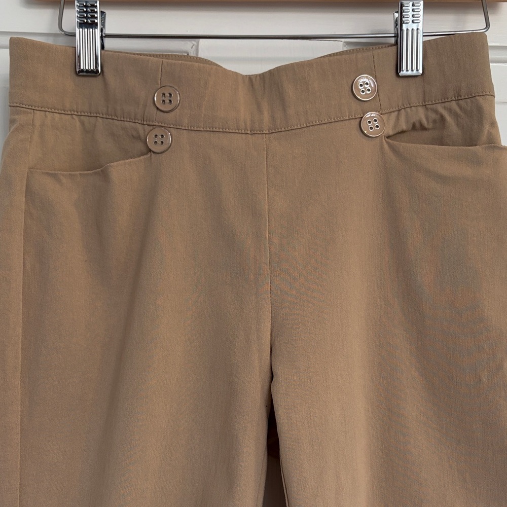 Roz & Ali Cropped Ankle Pants in Camel Tan - Picture 3 of 5